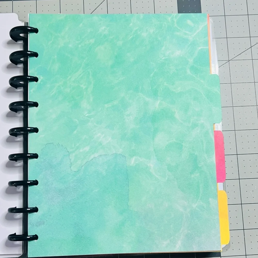Mermaid happy planner cover set, tab dividers and dashboards
